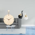 thumbnail image 2 of Reloj de pared nórdico minimalista y figuras de cisne, artesanías artísticas, adorno decorativo para la oficina, el hogar, la estantería, la entrada y, 2 of 8