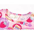thumbnail image 3 of Girls Strawberry Patchwork Pajamas 2-Piece Long Sleeve & Pants PJ Set Cute Winter Jammies Size 14, 3 of 7