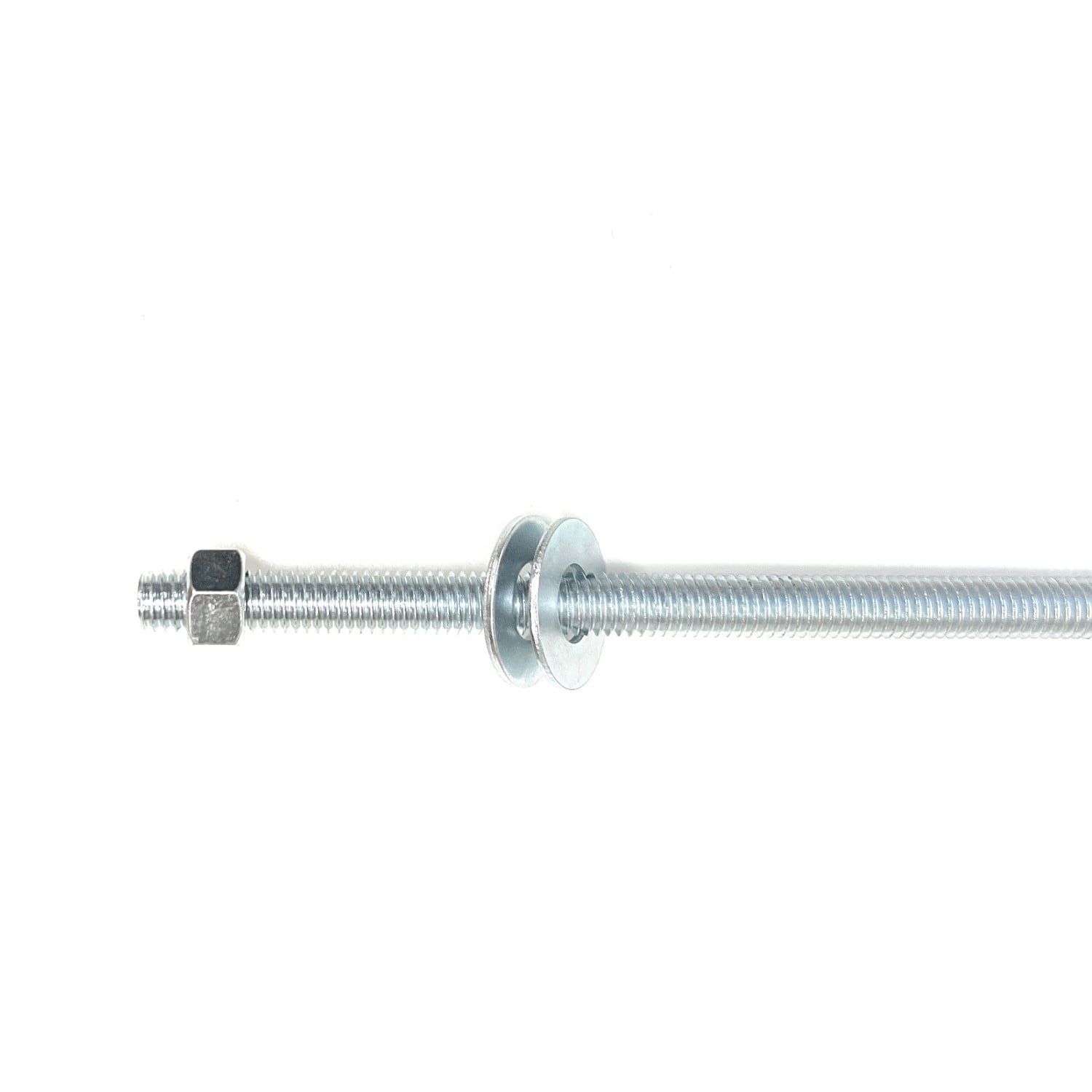 Onestock 3/8" x 10" Threaded Steel Carriage Bolts with Nuts & Washers, 12 per Pack