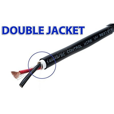 Bulk Audio Snake Cable 250FT Outdoor UV Protection Rated Professional Speaker Audio Cable 14AWG Direct Burial 14/2 Bulk Spool (250FT, 14/2) ()