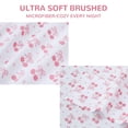 thumbnail image 6 of Viviland Cherry Bow Print Twin Bed Set, Soft Pink Microfiber Style for Girls & Toddlers, 6 of 7