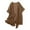 Brown, variant on Linen Summer Cardigans Womens Mid-Length Lightweight Open Front Beach Cover Ups Pockets Short Sleeve Cardigan Coverups (XL, Brown)