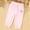 Pink, variant on SROBPTY Toddler Girls Pants Solid Elastic Waist Straight Leg Breathable Casual Trousers for 1-3Y
