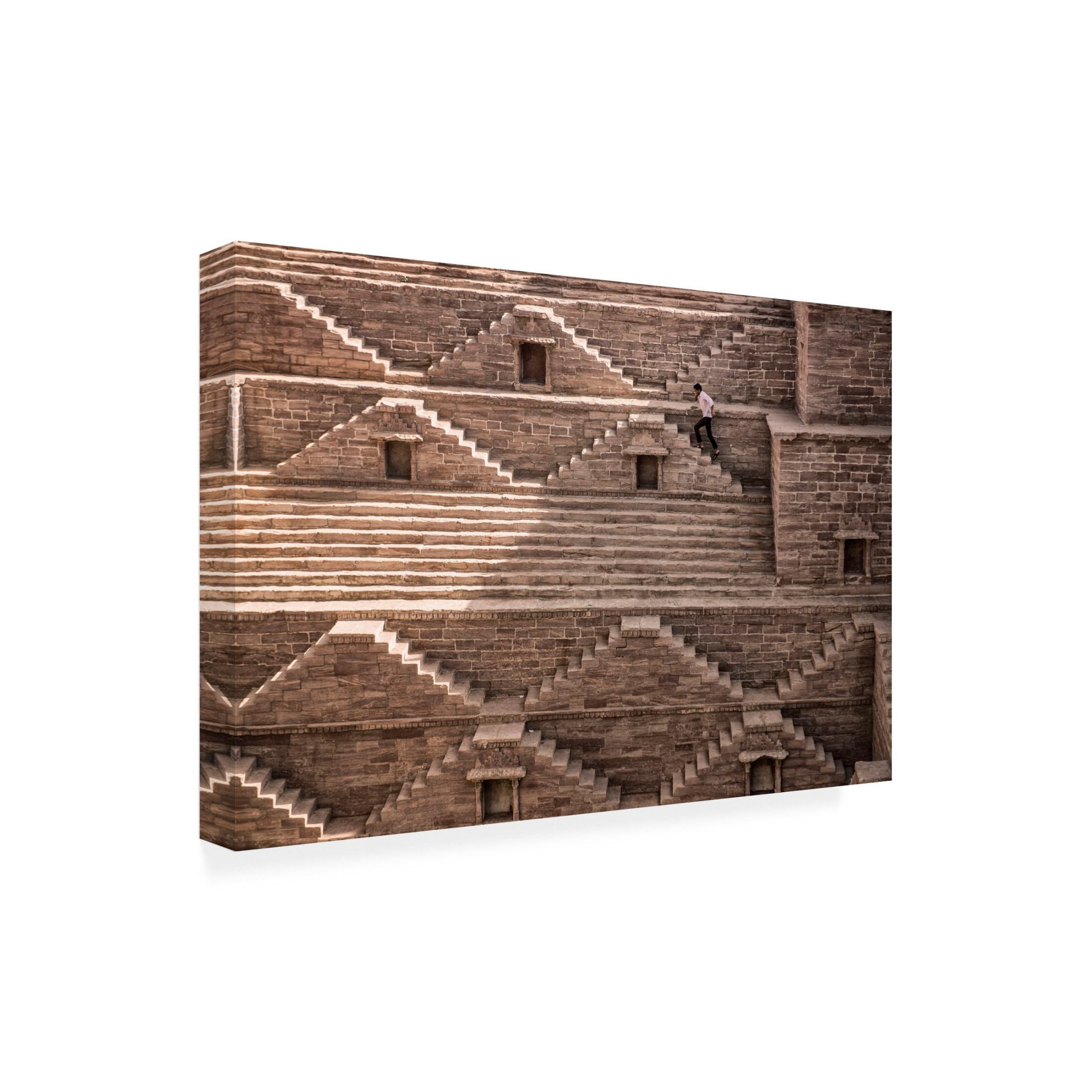 Canvas Wall Art - Andrei Nicolas - 'Geometry' Wall Art for Living Room, Bedroom, or Office D?cor by Trademark Fine Art - 19 x 12 Inches