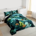 thumbnail image 3 of Manfei Jungle Trees 2pcs Bedding Comforter Set for Teens Boys Girls,Botanical Plants Twin Comforter Sets,Woodland Theme Breathable Bedding Set,Breathable Home Decor,Reversible, 3 of 8