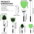 thumbnail image 2 of 11Pcs Windshield Cleaning Tool Window Cleaning Kit with 38.5 in Car Mirror Squeegee 6 Spare Microfiber Pad and Extendable Handle for Auto Inside Glass, 2 of 11
