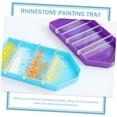 thumbnail image 5 of 6 Sets Drill Plate Set Paint Tray Painting Tools Point Drill Tools Tray Nail Tools for Nail Art Paint Pallet Diamond Tray Dividers Bead Storage Rack Multipurpose Plastic, 5 of 5
