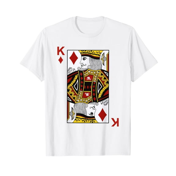 King of Diamond Tshirt Blackjack Cards Poker 21 K Tee shirt