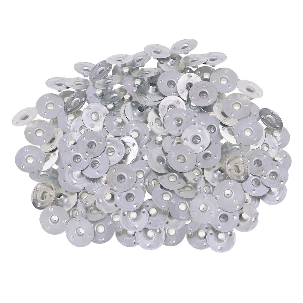 GUOOL 5- 500 Pieces Metal Candle Wick Sustainers Tabs Base for Candle Making 6 Pcs