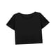 thumbnail image 5 of Camiseta corta holgada para mujer, ropa de verano, camiseta recortada para mochilero y vacaciones M, 5 of 7