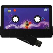 Personal Company Studio Logo Retro Audio Tape Cassette USB 2.0 Flash Drive (No LOGO Black, 64GB*10PACK)