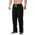 thumbnail image 2 of Men's Outdoor Leisure Sports Breathable Fitness Straight Leg Trousers, Workout Pants for Gym, Training and Sports,Green,L, 2 of 5