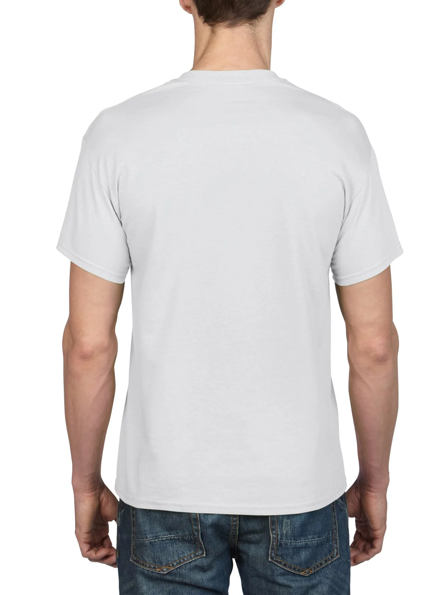 Adult Short Sleeve Crew T-Shirts for Crafting - White, Size M, Soft Cotton, Classic Fit, 3-Pack Blank Tees - Walmart.com