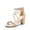 GOLD-GLITTER, variant on Women’s Low Chunk Heel Pump Sandals – Stylish Dressy Shoes for Work, Parties, and Everyday Wear