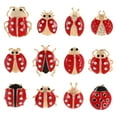 thumbnail image 5 of SWETRACE 12Pcs Ladybug Decorations Brooches Pins Assorted Color Round For Women Ladies Parties Proms, 5 of 8