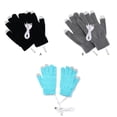 thumbnail image 3 of Yuarrent 1 par de guantes calefactables USB para hombre, guantes de mano para pantalla táctil para ordenador portátil, guantes de invierno cálidos para Suministros térmicos Gris Yuarrent HA069830-02B, 3 of 6