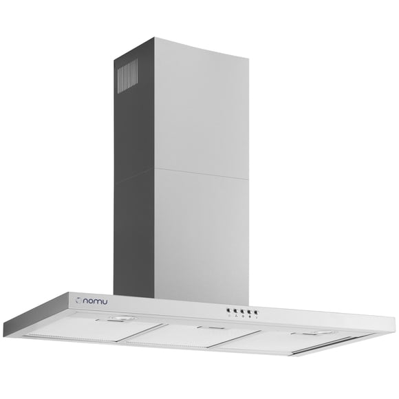 Campana de Cocina "T" 76cm Acero Inoxidable, 3 Velocidades NOMU