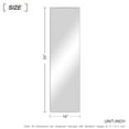 thumbnail image 4 of NeuType Rectangle Wall Mounted Mirror 55" x 16", Silver, 4 of 7
