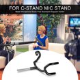 thumbnail image 4 of Stainless Steel Microphone Boompole Support Holder for C-Stand Microphone Stand, 4 of 7