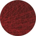 thumbnail image 1 of Ahgly Company Indoor Square Patterned Ferrari Red Area Rugs, 3' Square, 1 of 6