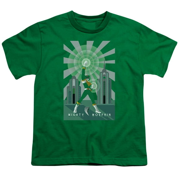 Power Rangers - Green Ranger Deco - Youth Short Sleeve Shirt - Large