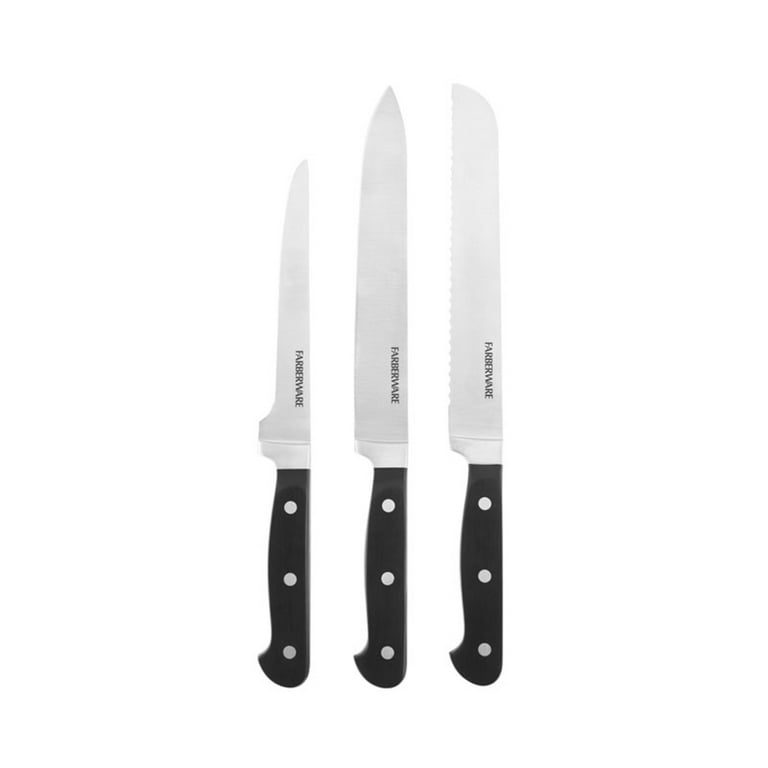 Farberware Edgekeeper 21-piece Forged Tripe-Riveted Knife Block Set with  Built-in Sharpener