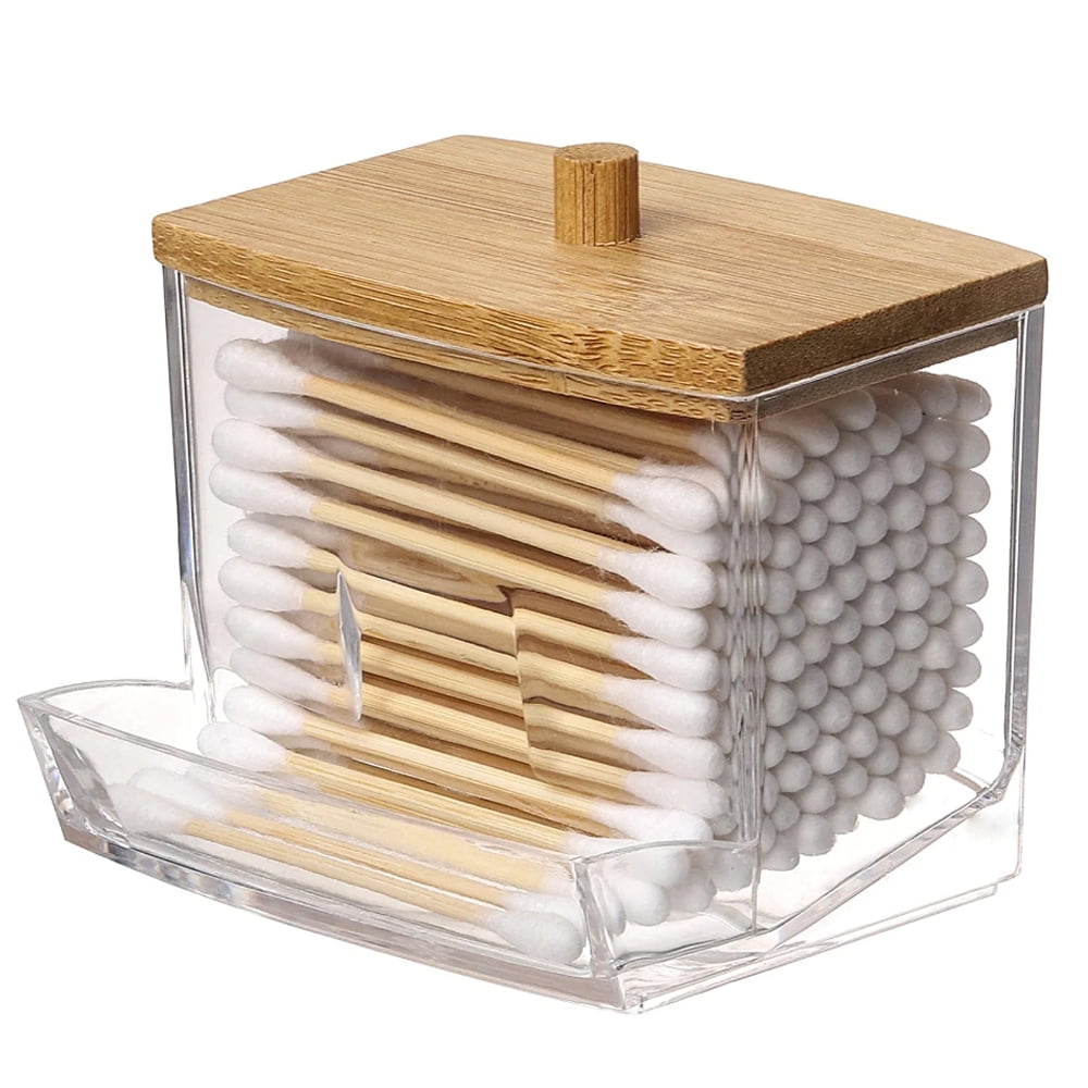 1Pcs Storage Box,Cotton Swab Pads Holder Qtip Cotton Buds Ball