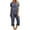 Navy, variant on yievot Womens Pajama Sets Short Sleeve Shirt and Capri Soft Pajama Sets with Pockets 2 Piece Sleepwear Loungewear