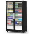 thumbnail image 2 of Danolapsi Commercial Display Refrigerator, 27.1 Cu. Ft. Display Fridge Merchandiser Upright Beverage Cooler, Double Glass Door Fridge with Adjustable Shelves & Drink Organizers for Wine Soda, 2 of 6