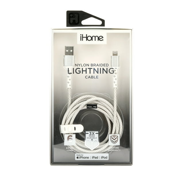 Ihome 6ft Durastrain Lightning Cable