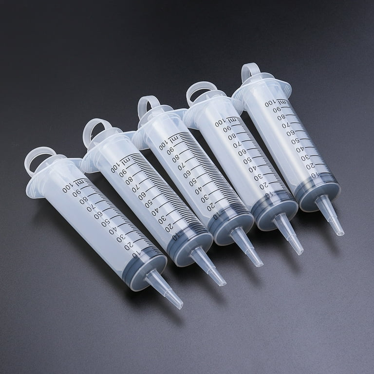 Nuolux Glue Syringe Applicator Lock 5ml 10ml 20ml 60ml 100ml Oral Industrial Grade Without Needle, Adult Unisex, Size: One Size