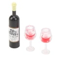 thumbnail image 2 of Casa de muñecas modelo vino tinto 1:12 micromodelo vino tinto Mini juguete para decoración de escritorio artesanías para el hogar, 2 of 12