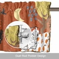 thumbnail image 6 of Western Cowboy Valance Curtain for Windows Retro Vintage Orange Cowgirl Rod Pocket Curtain Valances Short Window Treatments Panels for Kitchen Bathroom Laundry Room Basement 60 x 18 Inch, 6 of 9