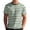 Light Green B, variant on LWavelet Striped Men's Short Sleeve T-Shirt Relaxed Fit Great for Casual Outings and Daily Style Black M