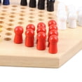 thumbnail image 2 of Suodoka Juego de Damas Chinas de Madera para Niños y Adultos Tablero Hexagonal Interactivo, 2 of 9