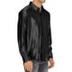 thumbnail image 5 of pstuiky Camisas casuales de manga larga para hombre, Camisas de manga larga para hombre, informales, de satén brillante, con cuello de solapa y botones top de hombre xxl, 5 of 5
