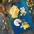 thumbnail image 5 of Shark Cutting Board, Tropical Underwater World with Fishes Swimming and Coral Reef Serene Wildlife Picture, Decorative Tempered Glass Cutting and Serving Board, Large Size, Multicolor, by Ambesonne, 5 of 5