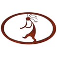 thumbnail image 1 of 7055 700371828028 Art Mural Ovale en Métal - Patine de Rouille, 1 of 2