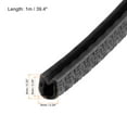 thumbnail image 2 of Uxcell 1mx6mmx8mm Rubber Edge Trim Deck Edge Protector U Channel Guard Corner Seal Strip Black, 2 of 5