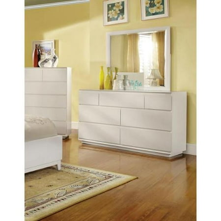 Furniture Of America Cheshire Modern White 2 Piece Dresser And Furniture Of America Cheshire Modern White 2 Piece Dresser And Mirror Set Com