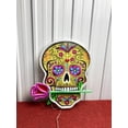 thumbnail image 3 of Glowneon Sugar Skull Neon Print Sign, Mexican Sugar Skull Led Light, 3 of 4