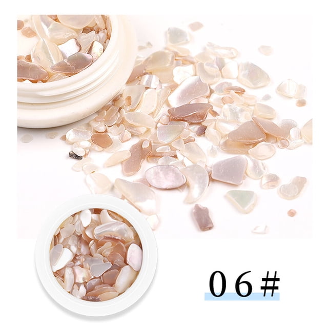 pitrice Nail Art Decoration Colorful Irregular Shell Slices Nail Sequins Fragment Manicure Decors