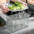 thumbnail image 4 of XWSHYW Almacenamiento de Alimentos Contenedor de Pet En Asa para El Hogar, Caja de Conservación de Alimentos Frescos de Calidad Alimentaria, Caca Especial de Huevos, Frutas y Verduras de La Cocina., 4 of 5