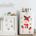thumbnail image 5 of 16 𝐏ieces Snowman Face Wall Stickers Cute Christmas Snow Man Wall Decals Refrigerator Stickers Window Cling Decal Xmas Decorations, 5 of 8