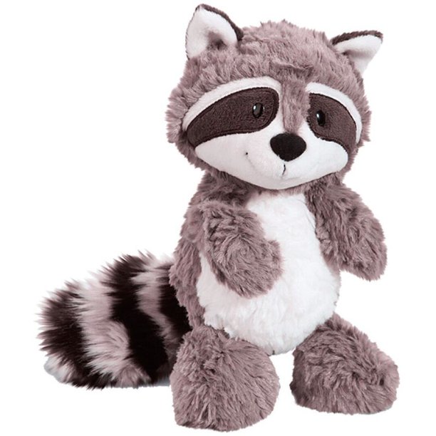 Juguete de peluche de mapache gris para niñas y niños, almohada de muñeca de animales de peluche suave, lindo mapache, regalo de cumpleaños de bebé, 25cm Fivean Peluches