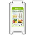 thumbnail image 3 of J&V TEXTILES Clear Freezer Storage Organizer Bins, Set of 4, Stackable Refrigerator Containers 12.4 x 6.1" x 3.5", 3 of 5