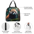 thumbnail image 3 of Vsdgher Forest Plant Raccoon Print Lunch Bag, Lunch Box for Women Adult Men, Lunch Tote Insulated Cooler Lunch Container for Work/Office/Picnic/Travel, 3 of 7