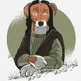 thumbnail image 3 of CafePress - Mona Lisa Dog Baseball Jersey - Kids Cotton Baseball Jersey, 3/4 Sleeve Shirt, 3 of 4