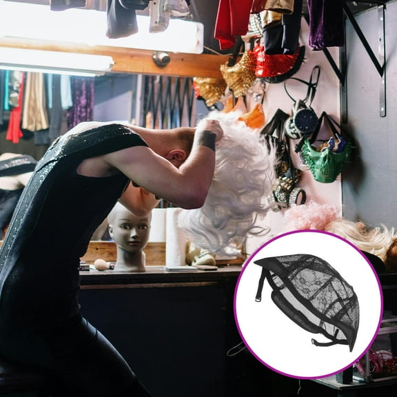 HONITANO 1Pcs Hairnets for Women Lace Wig .07X7.07X5.50in for Makeup Parties Comfortable Wear