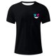 thumbnail image 3 of Camisetas de Cuello de la Tripulación de los Hombres de Poliéster Impreso en Seco Rápido, Cuello Redondo de Corte 3D para Gimnasio, Carrera, Ciclismo Y Ocasional, 3 of 4